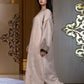 Caftan Marron aux Broderies Élégantes - Ladmana