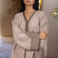 Caftan Marron aux Broderies Élégantes - Ladmana