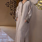 Caftan Marron aux Broderies Élégantes - Ladmana