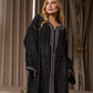 Caftan Noir Brillant au Style Sophistiqué - Ladmana