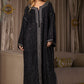 Caftan Noir Brillant au Style Sophistiqué - Ladmana