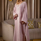 Caftan Rose Élégant aux Finitions Délicates - Ladmana