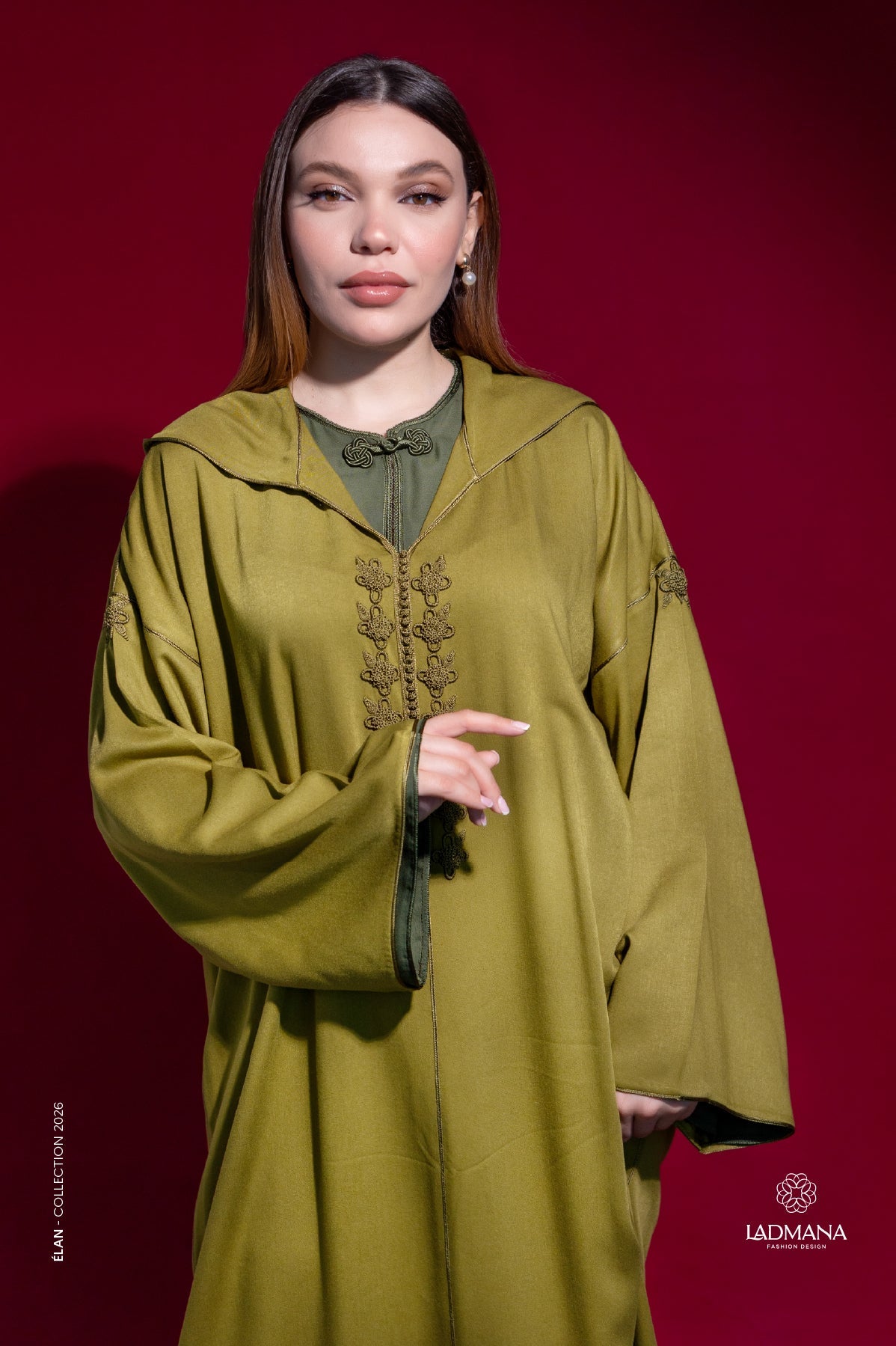 Jellaba 2 pièces confectionnée en Mlifa Amira - Ladmana