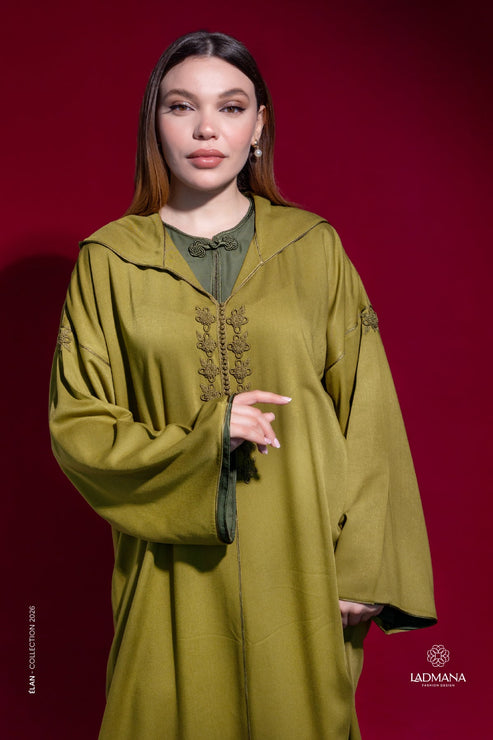 Jellaba 2 pièces confectionnée en Mlifa Amira - Ladmana