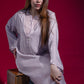 Jellaba 2 pièces rose clair - Ladmana