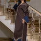 Jellaba Bleu Nuit aux Détails Traditionnels - Ladmana