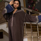 Jellaba Bleu Nuit aux Détails Traditionnels - Ladmana