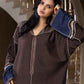 Jellaba Bleu Nuit aux Détails Traditionnels - Ladmana