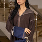 Jellaba Bleu Nuit aux Détails Traditionnels - Ladmana