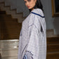 Jellaba Bleue à Broderies Artisanales - Ladmana