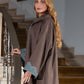 Jellaba Marron aux Finitions Turquoise - Ladmana