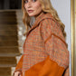Jellaba Orange aux Détails Contemporains - Ladmana
