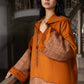 Jellaba Orange aux Détails Contemporains - Ladmana