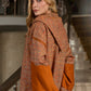 Jellaba Orange aux Détails Contemporains - Ladmana
